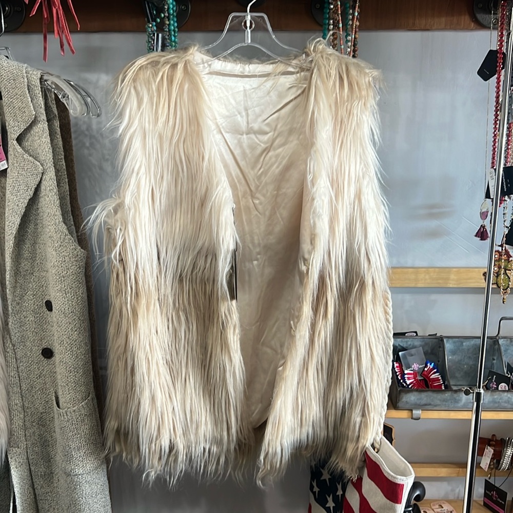 Long Faux Fur Vest